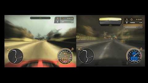 NFS:MW Heritage Heights Lotus vs. Porsche 1:06.8x LAP Comparison