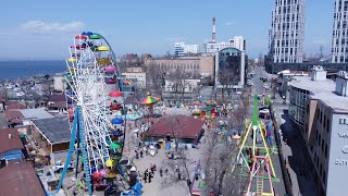 Владивосток с высоты птичьего полёта, снято на дрон : Vladivostok from a bird's eye view, drone