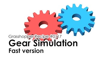 [Grasshopper Tutorial] 0117 Gear Simulation (Fast ver.)