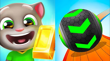 Going Balls Speedrun vs Talking Tom Gold Run - All Levels Android, ios Gameplay Walkthrough Ep1