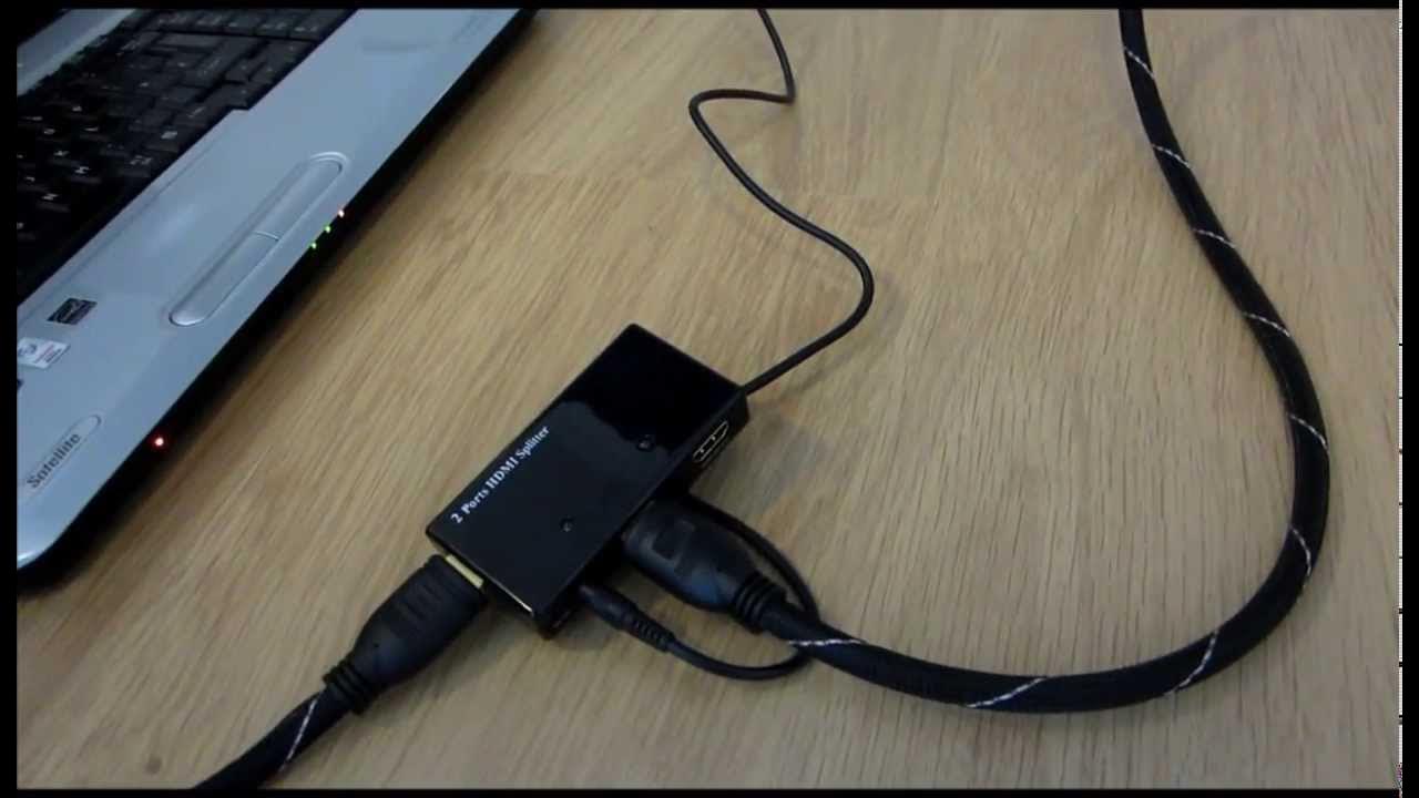 Duplicador Hdmi Splitter V1.3 1 In X2 Out Cable 50cm Aliment