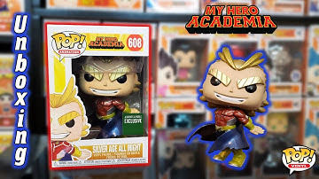 My Hero Academia Metallic Silver Age All Might Barnes & Noble Exclusive Funko Pop Unboxing & Review