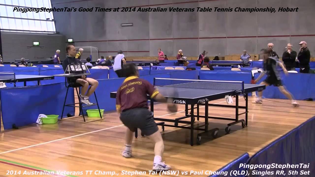 PingpongStephenTai's Good Times at 2014 Australian Veterans Table