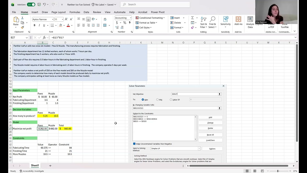 Mia Raposo's Panther Inc Problem