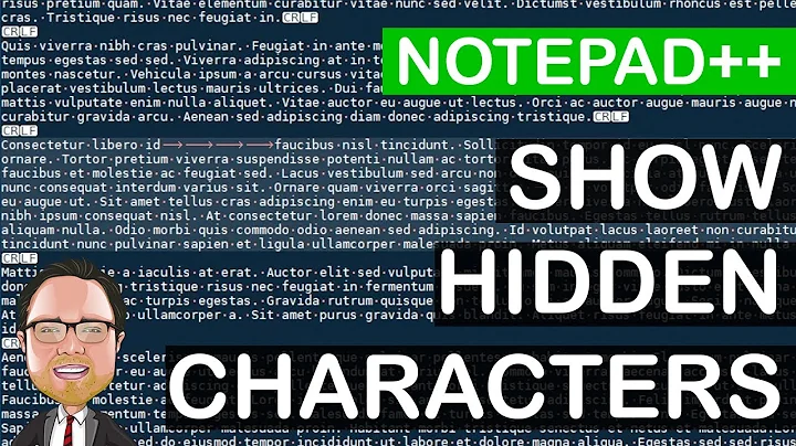 Notepad++ Show Hidden Symbols | 4K | No Pluggins