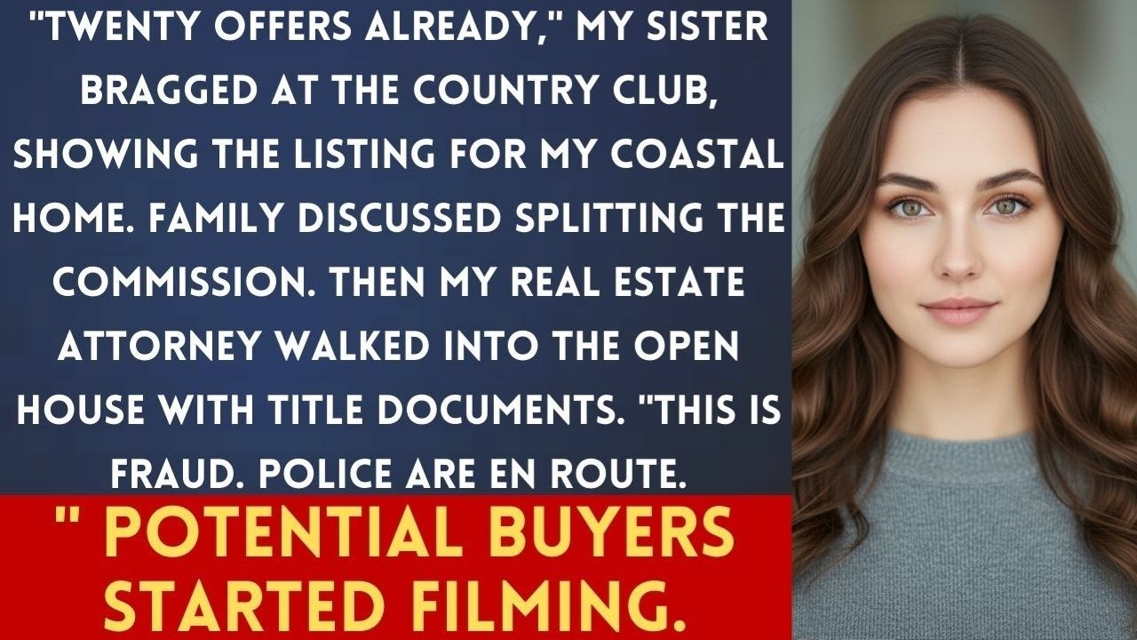 Сестра выставила на продажу мою недвижимость на берегу моря за 2,3 миллиона долларов — мой адвока...