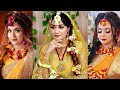 Top 10 bangladeshi bridegaye holud makeup  floral jewellery ideas