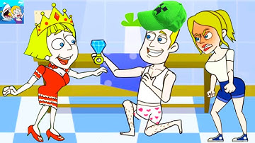 Save The Girl (Lion Studios) NOOB vs PRO Gameplay Walkthrough New Update Levels HD