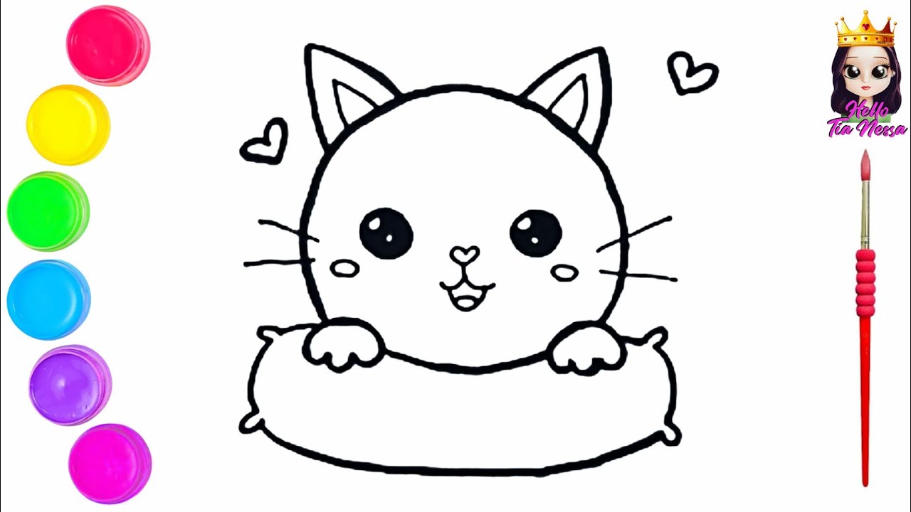 Como Desenhar Um Gato Kawaii - Desenhos Para Desenhar