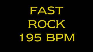 Drum Loops for Practice fast rock 195 bpm