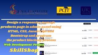 Task 44 : Design a responsive manage products page using HTML,CSS,JavaScript and Tailwind Profile