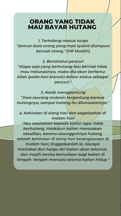 Orang yang  tidak mau membayar hutang.. #shortvideo #shorts