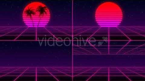 80s Retro Background Pack (Pack of 4) | Motion Graphics - Videohive template
