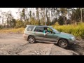 Subaru Forester SG & SH in the woods, Sakhalin, RUS