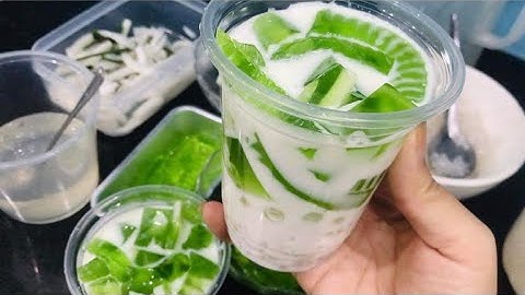 Chè Dừa Non Lá Dứa Mát Lạnh Đón Nắng Hè .Công thức kinh doanh .