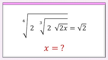 Can you solve for  x in the nested radicals??