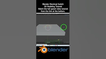 Blender Electrical Switch 3D Modeling Tutorial #blender #switch #tutorial #3dmodeling #blender3d