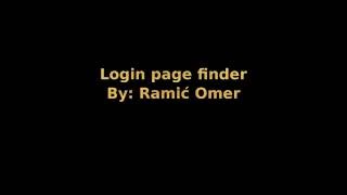 Login page finder (admin page finder) - LPF python script
