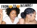 2 EASY HAIRSTYLES (Perfect for Old Wash 'n Go's)