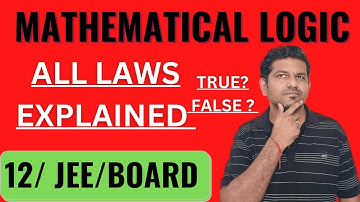 Mathematical Logic - Lecture 3 - Algebra of statement