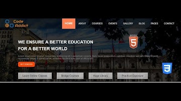 School Web Template with HTML and CSS