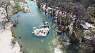 Frio River at Neal's Lodges Concan, TX 2023 (DJI Mini SE Drone Footage) 4k