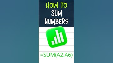 Master SUM Formula in Numbers on #Mac Quick #Guide