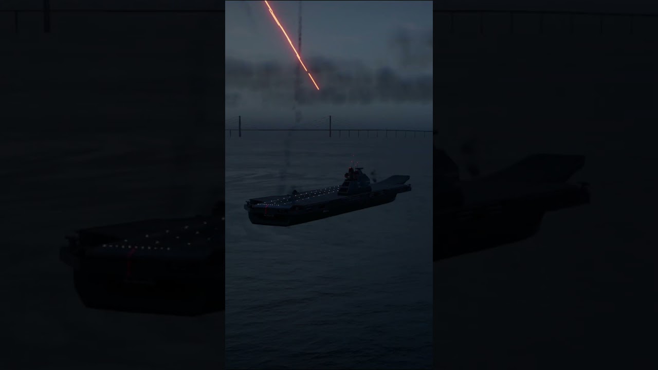 Surprise air raid on an aircraft carrier