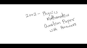 Karnataka HSTR 2003 physics Mathematics Question Paper
