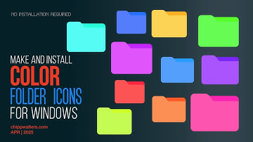 COLOR FOLDERS in Windows: How to make and install your own