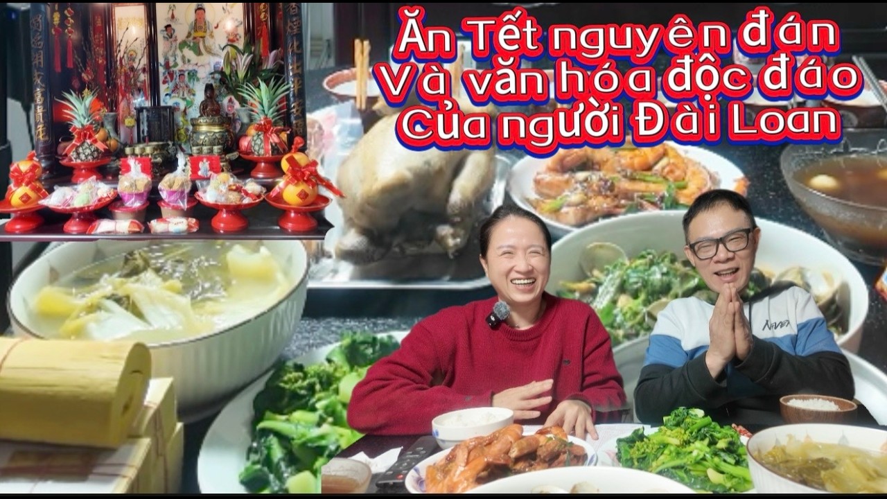 Vợ chồng tranh thủ ăn Tết sớm để đi đón cháu xuống nhà bà chị Mừng xuân Bính Ngọ