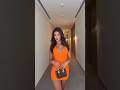 BANDAGE Mini Dress In Orange🧡 #short #viral