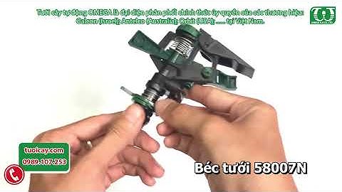 Cách điều chỉnh bán kính - góc phun béc tưới 58007N - Orbit | tuoicay.com