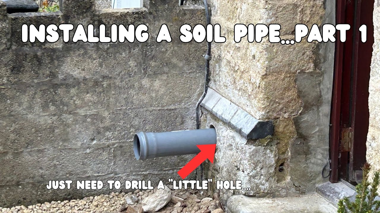 Сверление огромного отверстия в каменной стене @Bramblecottageuk