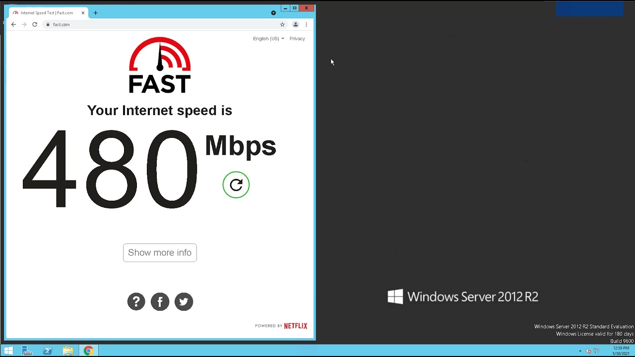 Test Speed RDP 2012 Location Singapore Server | RDPfaster.com