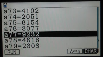 Collatz Problem on Python mode of Casio Graphing Calc.