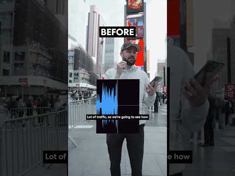 Recording noise-free vocals in Times Square 🤯
