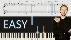 Coldplay - Fix You - EASY Piano Tutorial + SHEETS  - Durasi: 5:45. 