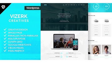 Vizerk - One Page Parallax WordPress Theme | Themeforest Website Templates and Themes