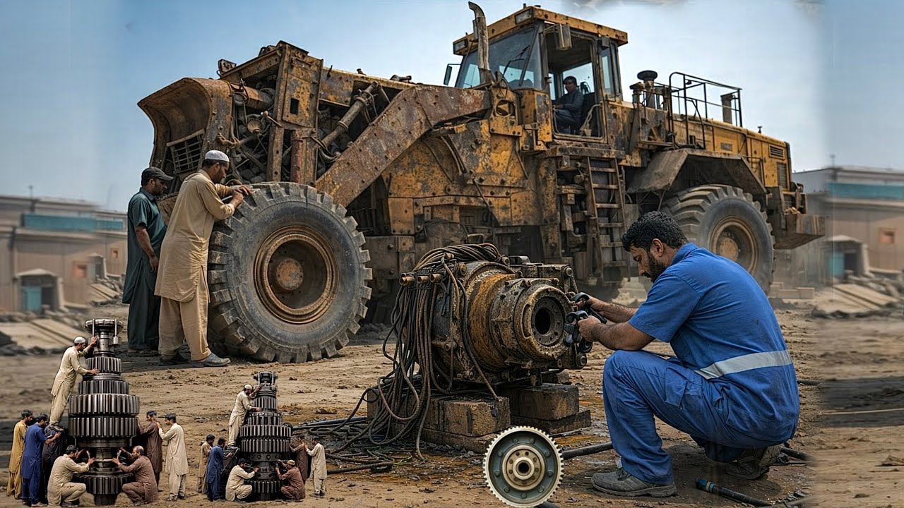 How Expert Mechanic's Change Brake Lining of a Caterpillar Wheel Loader Complete Tutorial’