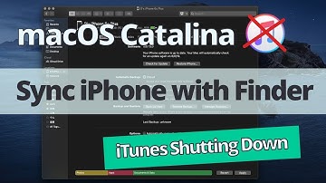 How to Sync iPhone on macOS Catalina with Finder App