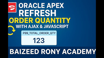 Oracle APEX: How to Refresh Oracle APEX Page Items Without Page Reload (AJAX/JavaScript)