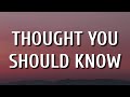 Morgan Wallen - Thought You Should Know (Lyrics)