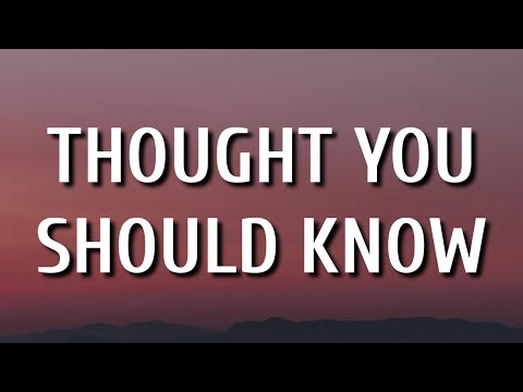 Morgan Wallen – Thought You Should Know (Lyrics)