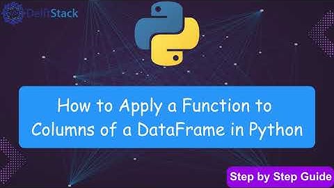 Apply a Function to Columns of Pandas DataFrame