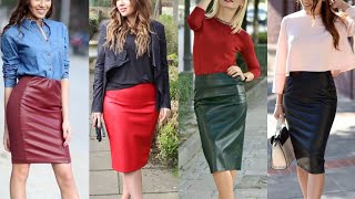 moat gorgeous and trendy leather & latex high waisted pencil skirts outfits ideas