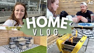HOME VLOG  new garden furniture, disney holiday prep, mini shop with me, games & bbq date night! AD