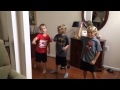 Three 6 year olds do the whip nae nae