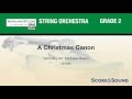 A Christmas Canon, arr. Michael Green - Score & Sound