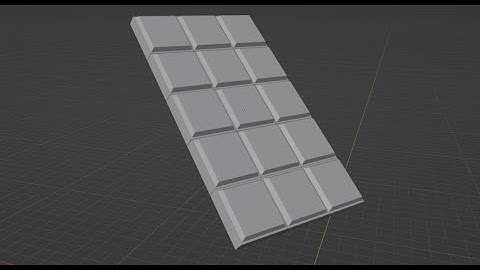 How to make a SIMPLE chocolate bar in blender